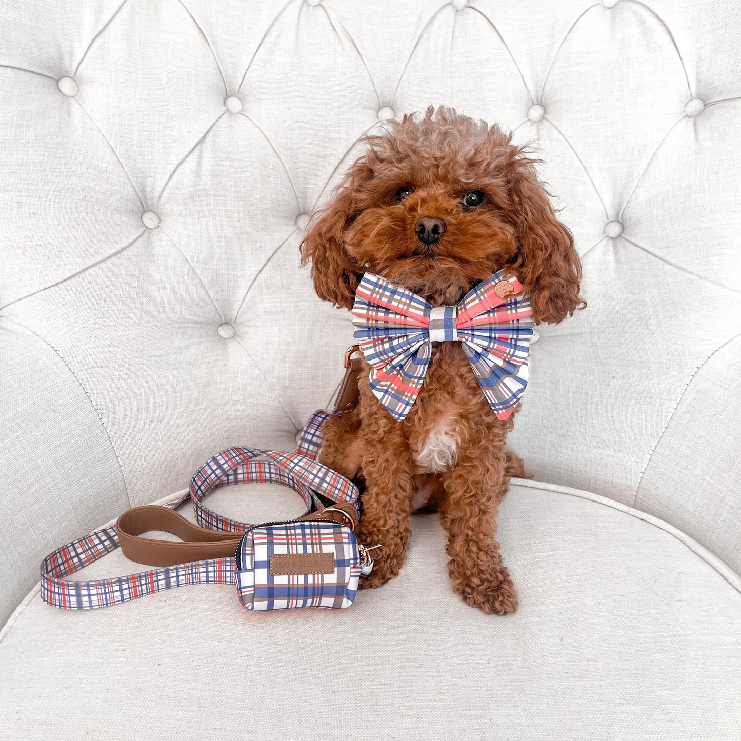 Azara Tartan Collar Set