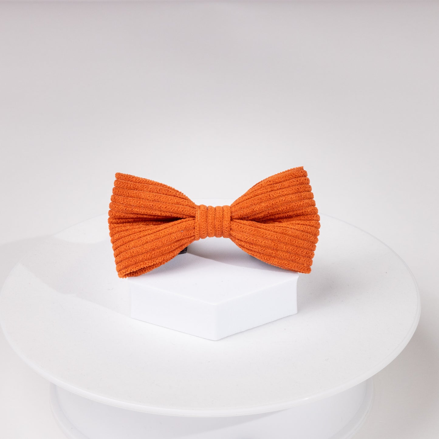 Luxury Hadley Rusty Orange Corduroy Bow Tie