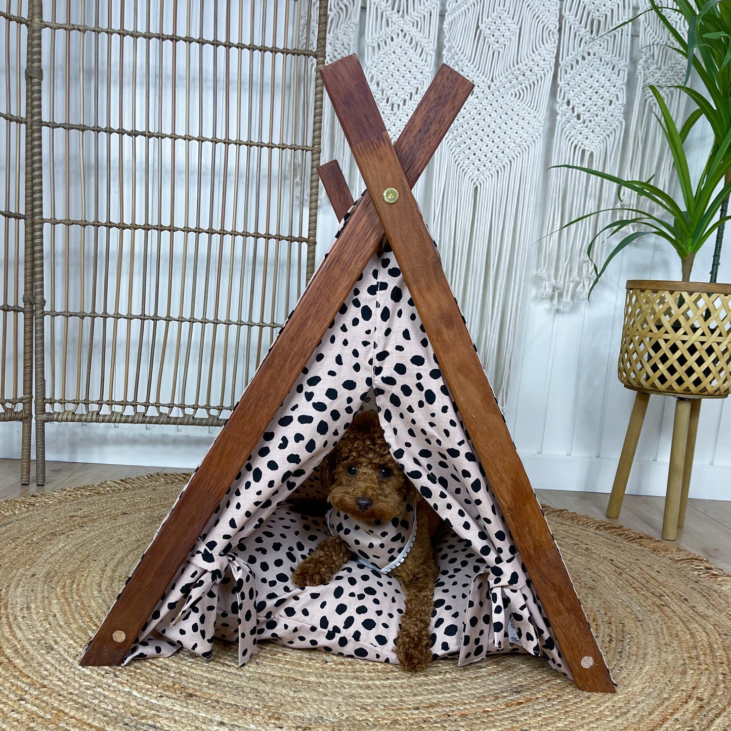 Dahlia Leopard Puppy Tent
