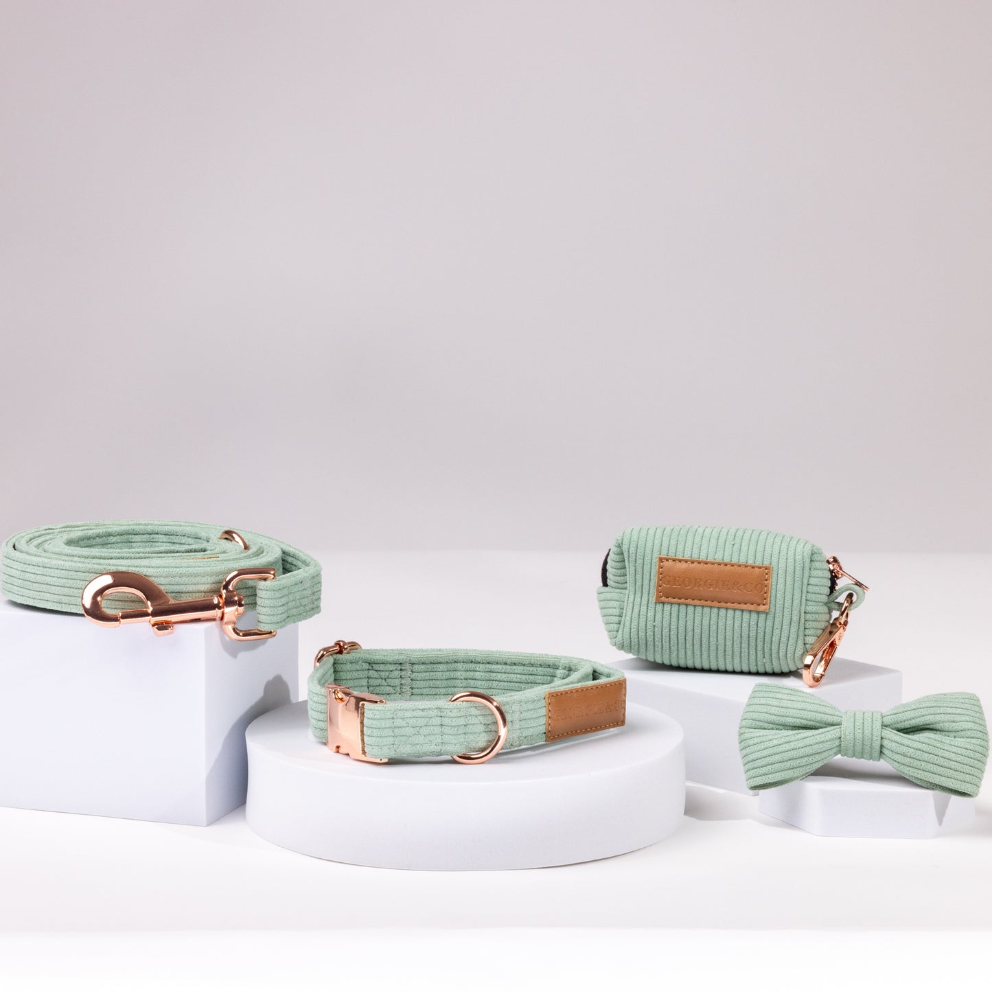 Keaton Green Corduroy Collar Set