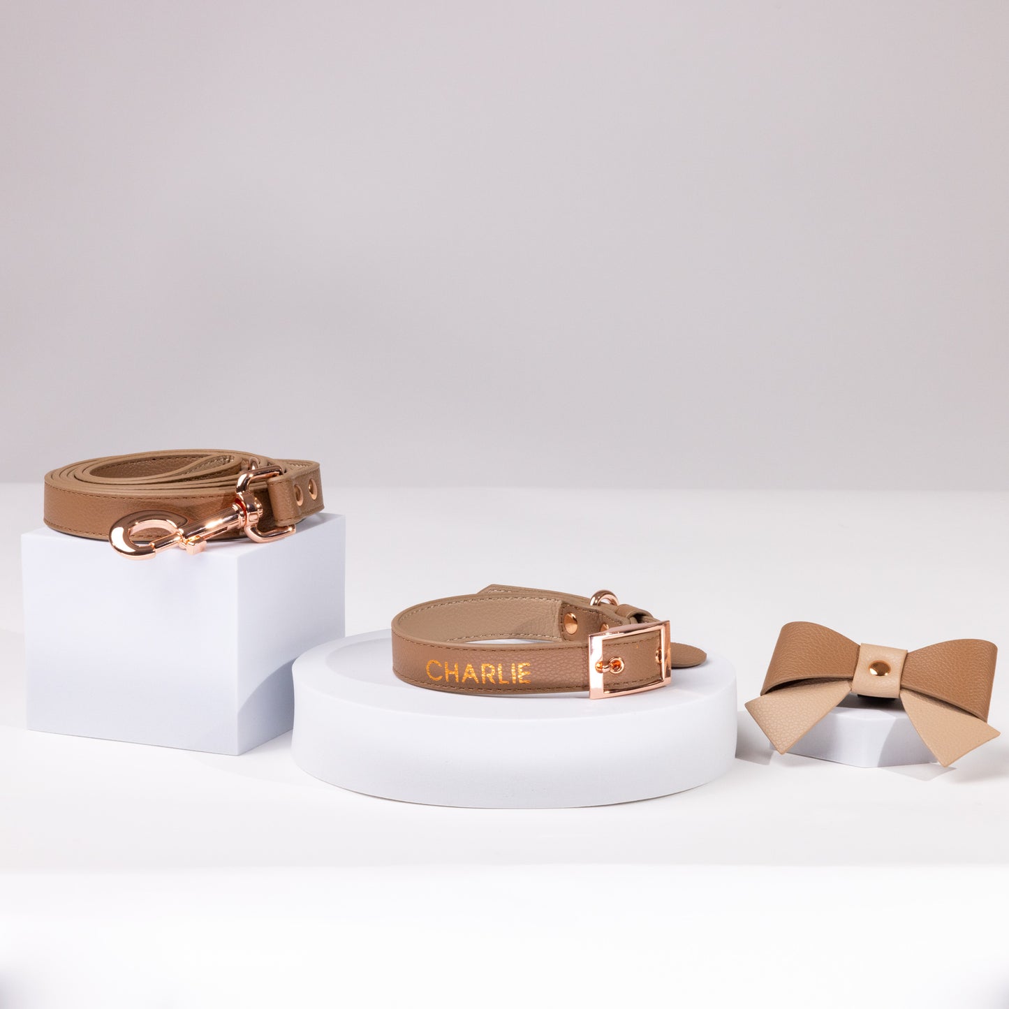 Luxury Aspen Vegan Leather Collar Set