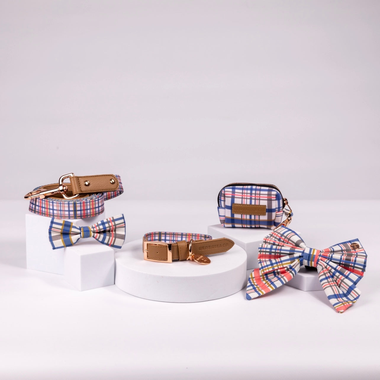 Azara Tartan Collar Set