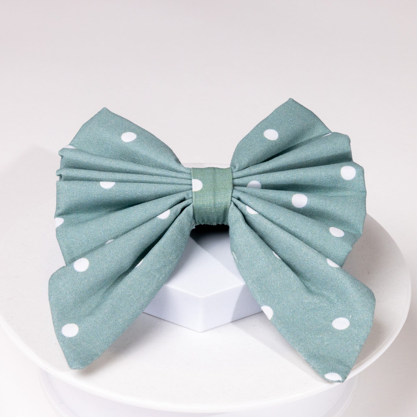 Mika Blue Polka Dot Sailor Bow