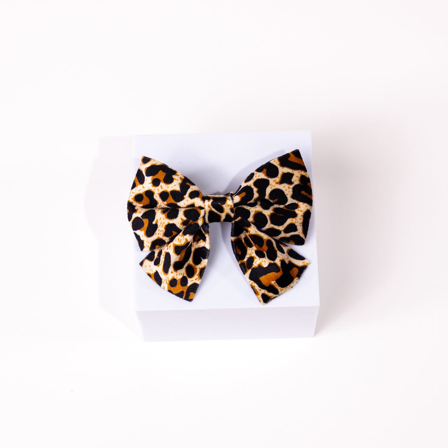 Presley Luxury Leopard Sailor Bow