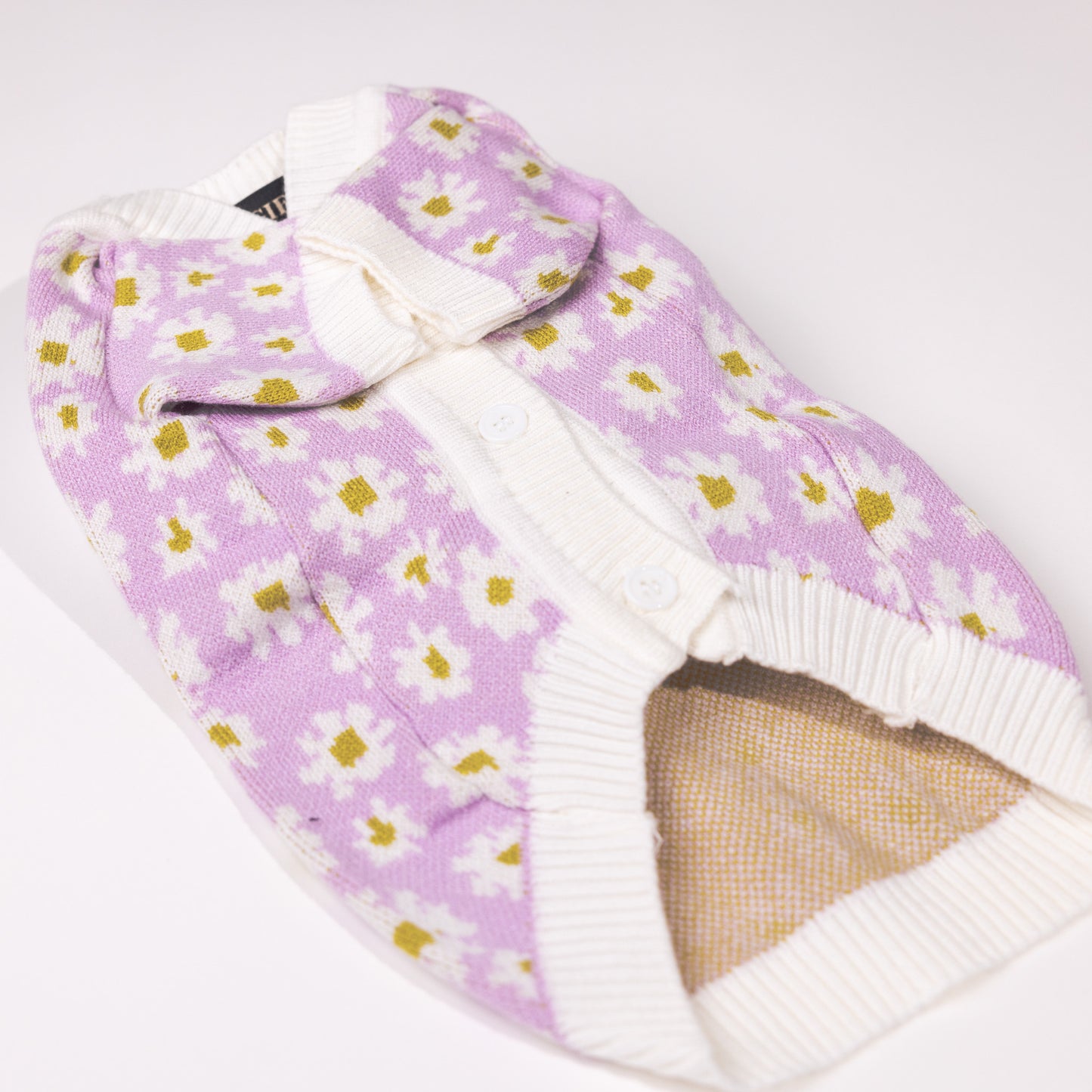 Tamara Purple Personalised Dog Cardigan