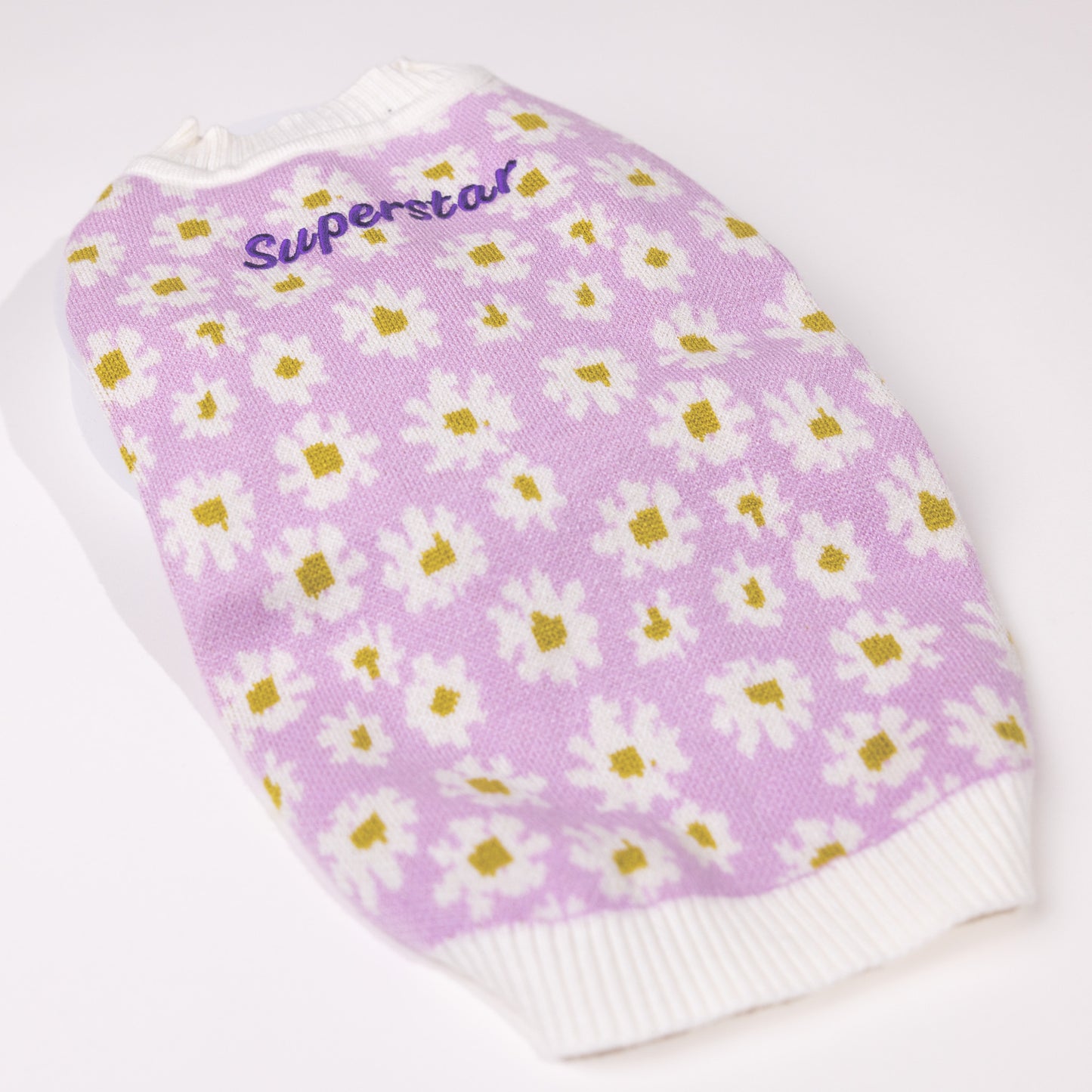 Tamara Purple Personalised Dog Cardigan