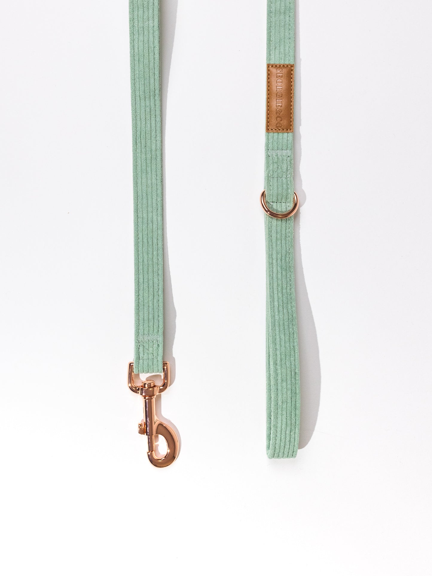 Keaton Luxury Corduroy Green Leash
