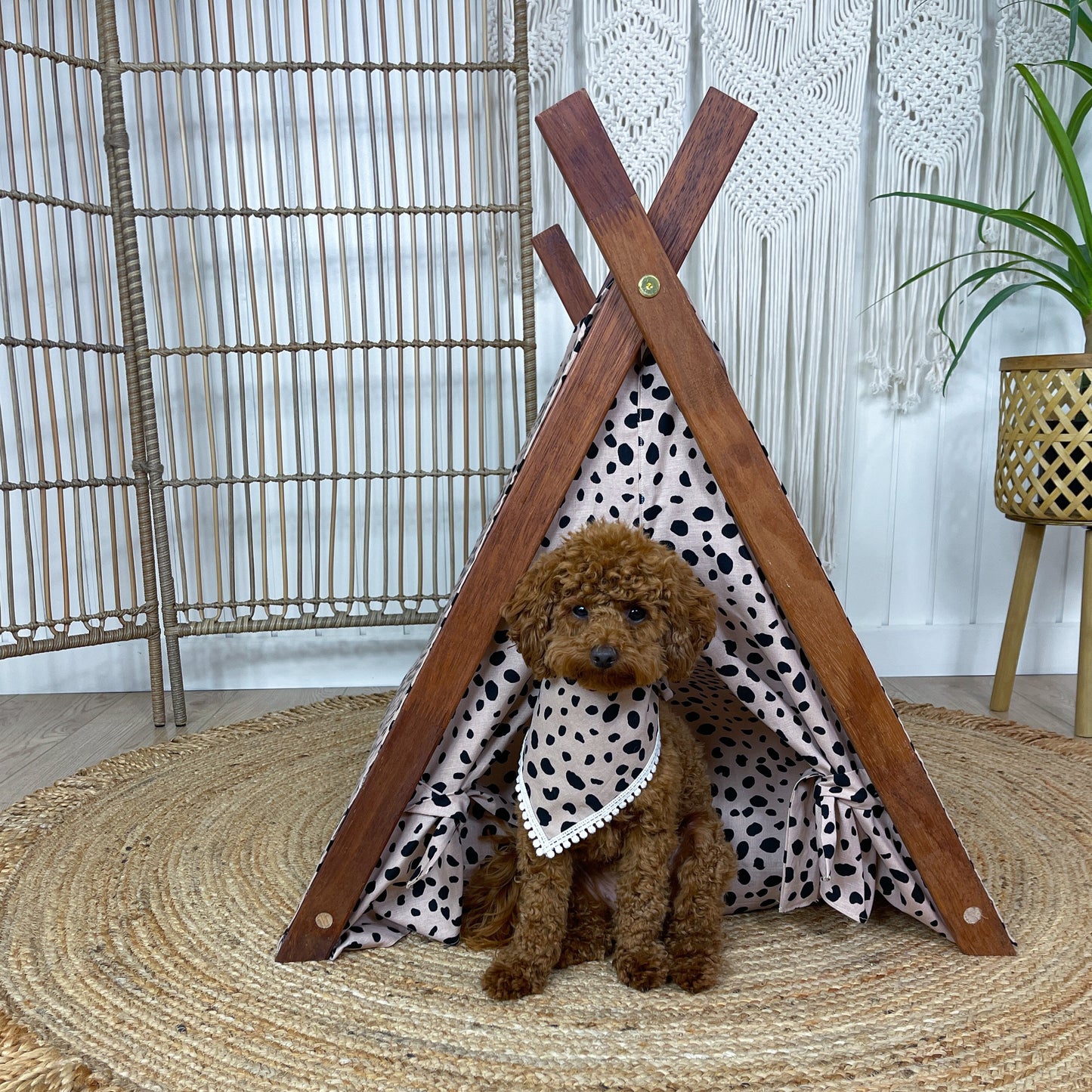 Dahlia Leopard Puppy Tent