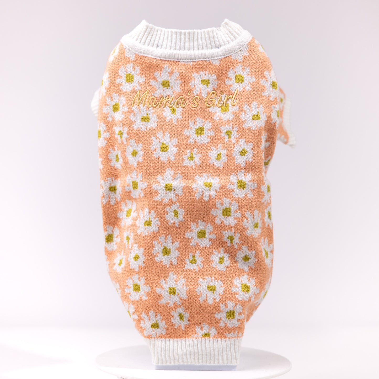 Savelle Coral Personalised Dog Cardigan