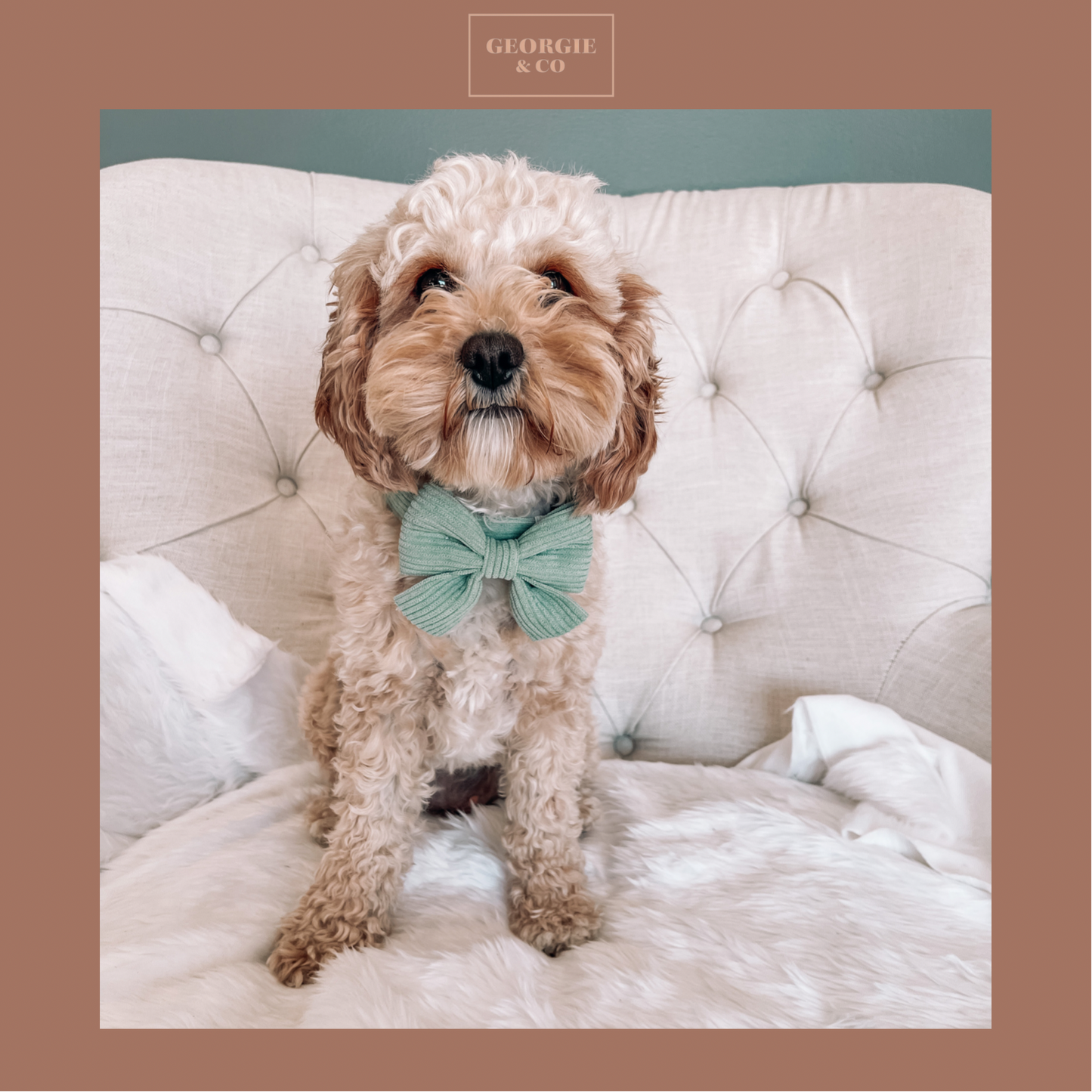 Luxury Keaton Luxury Green Corduroy Sailor Bow Tie