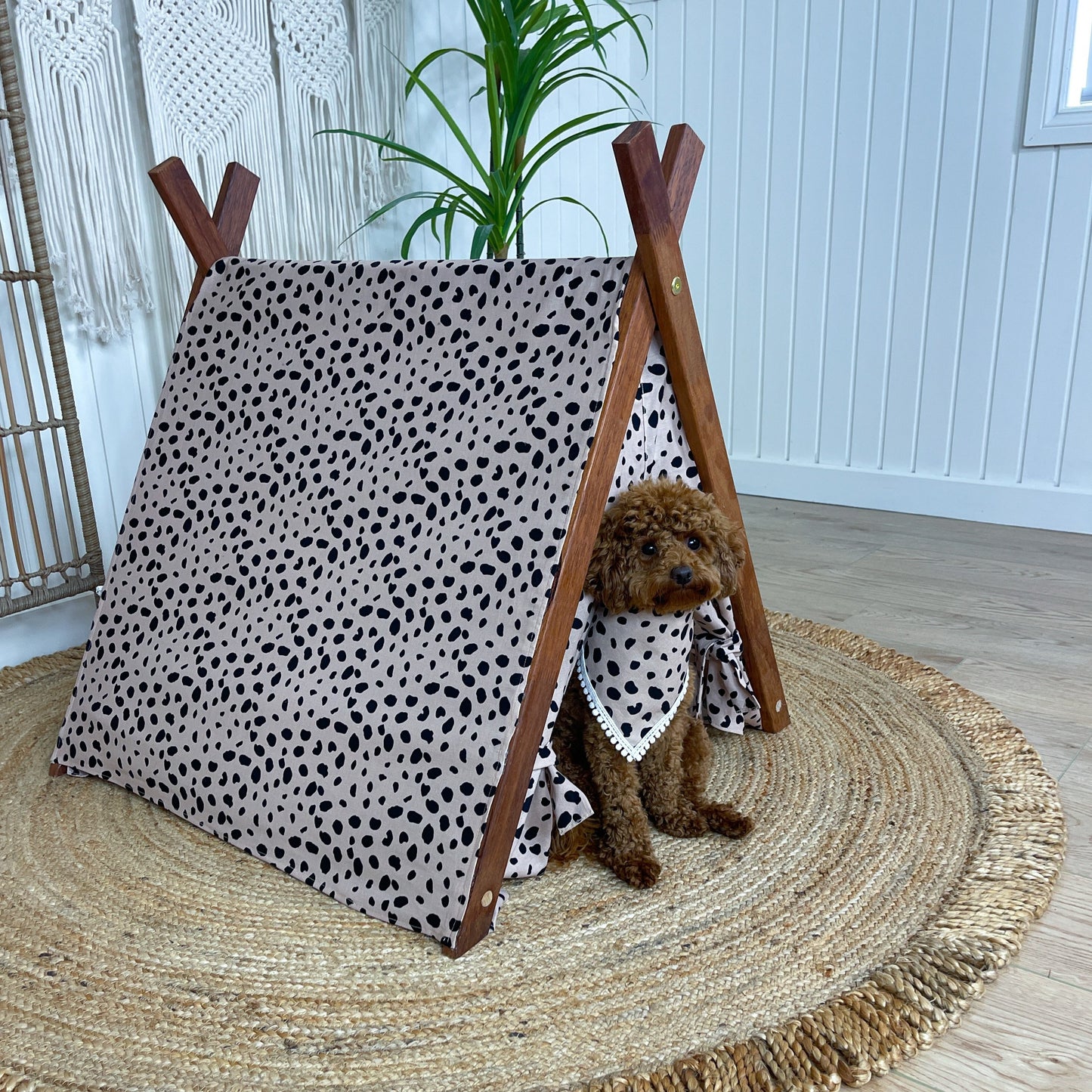 Dahlia Leopard Puppy Tent