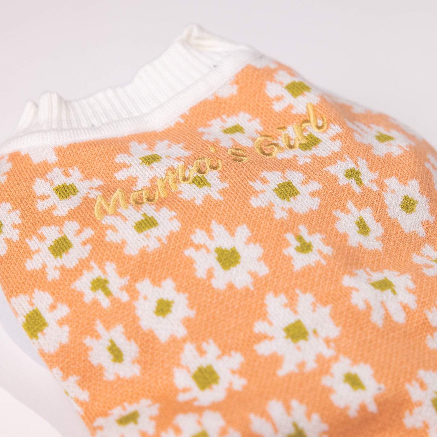 Savelle Coral Personalised Dog Cardigan