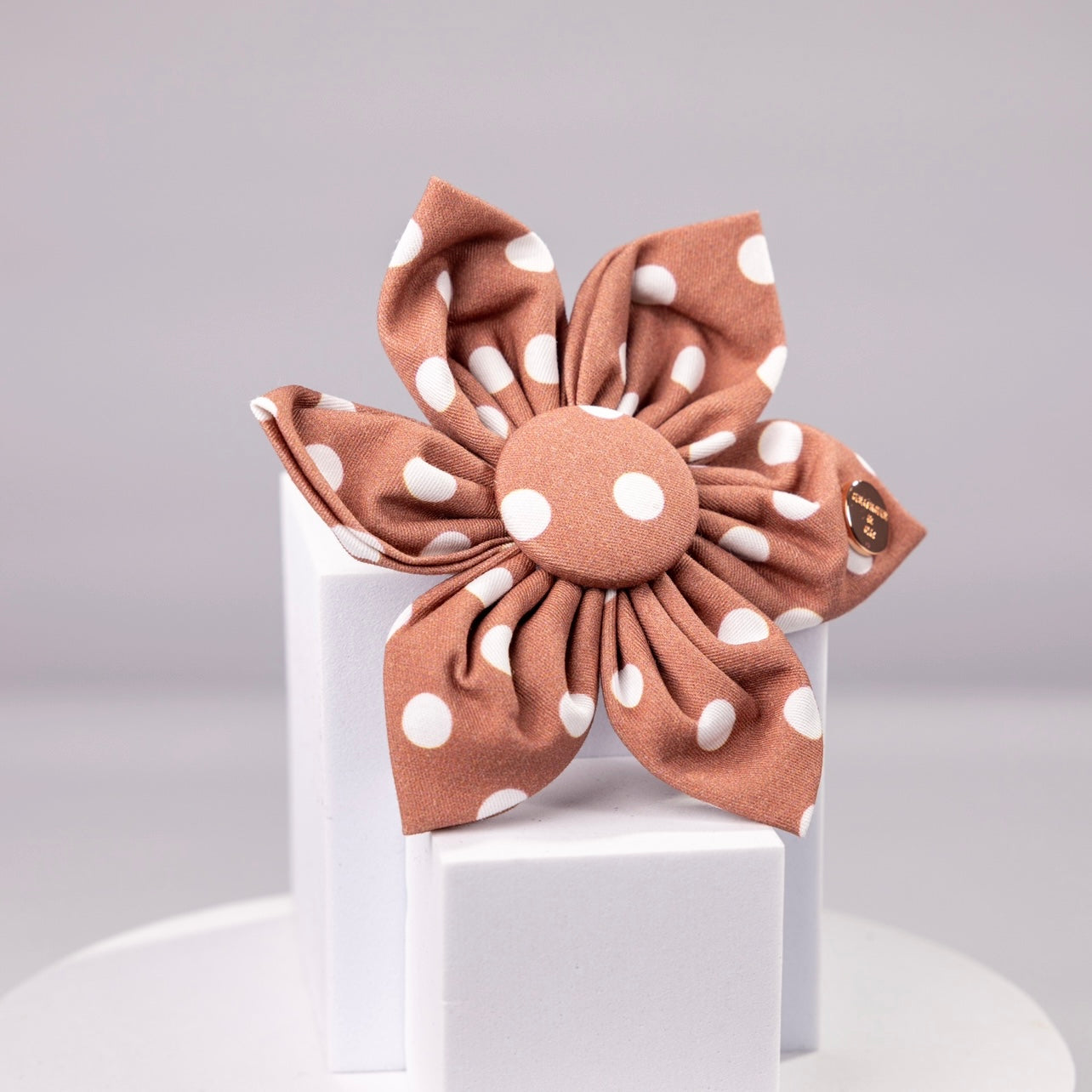 Brantley Polka Dot Flower Bow