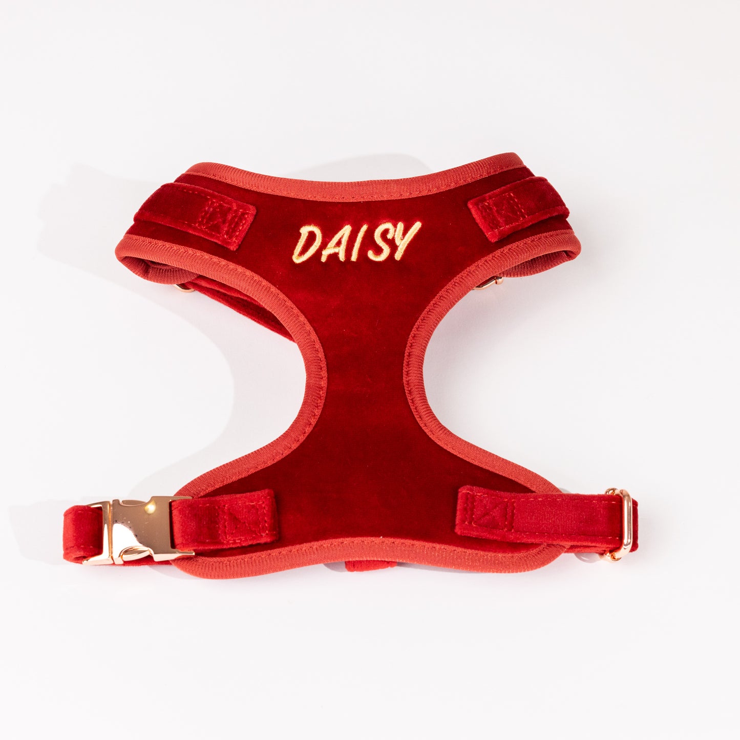Addison Red Velvet Luxury Harness