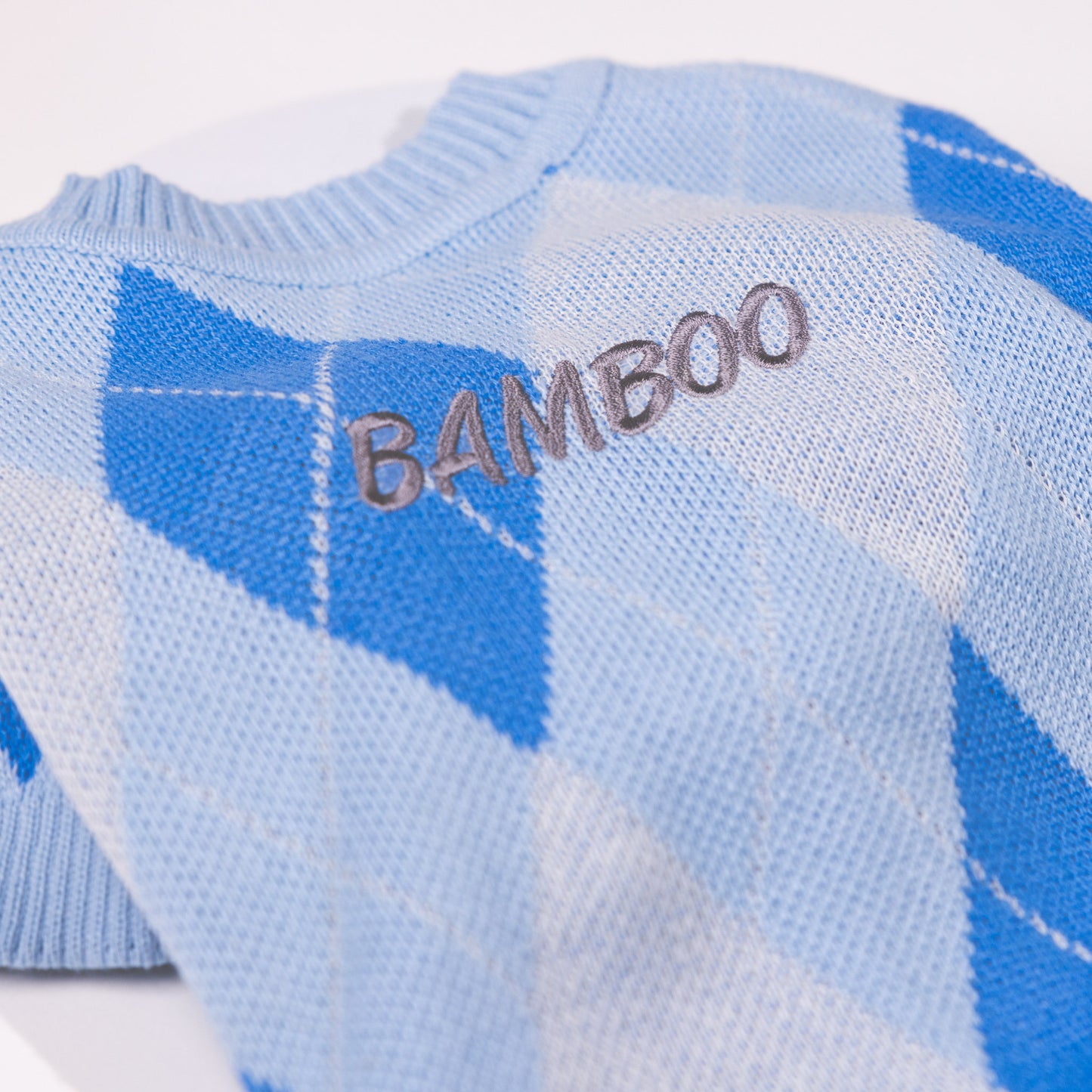 Archer Blue Personalised Dog Cardigan
