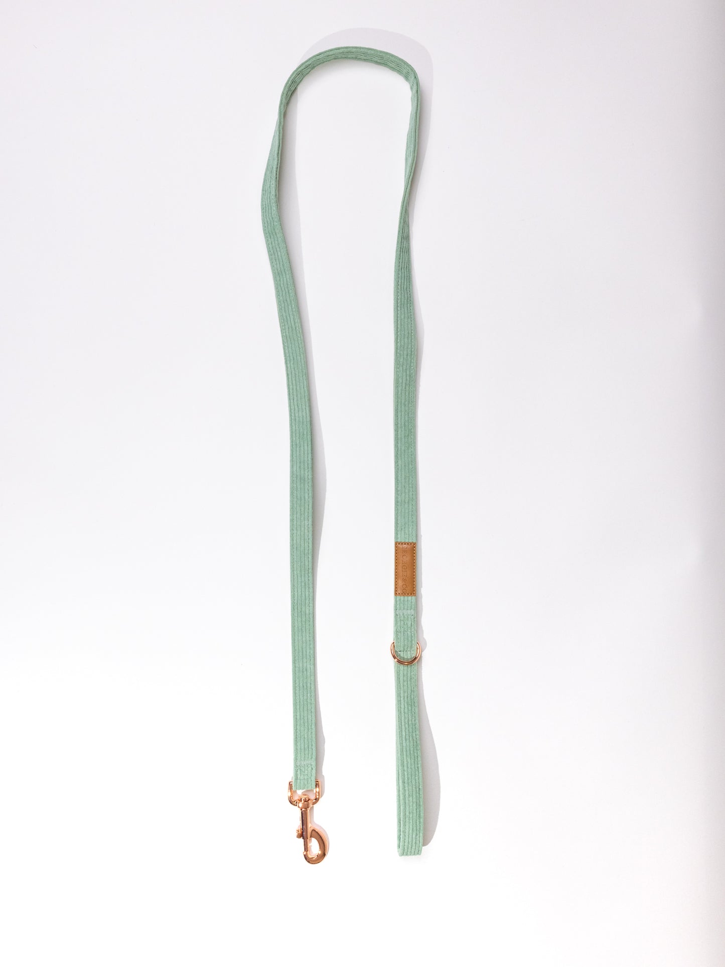 Keaton Luxury Corduroy Green Leash