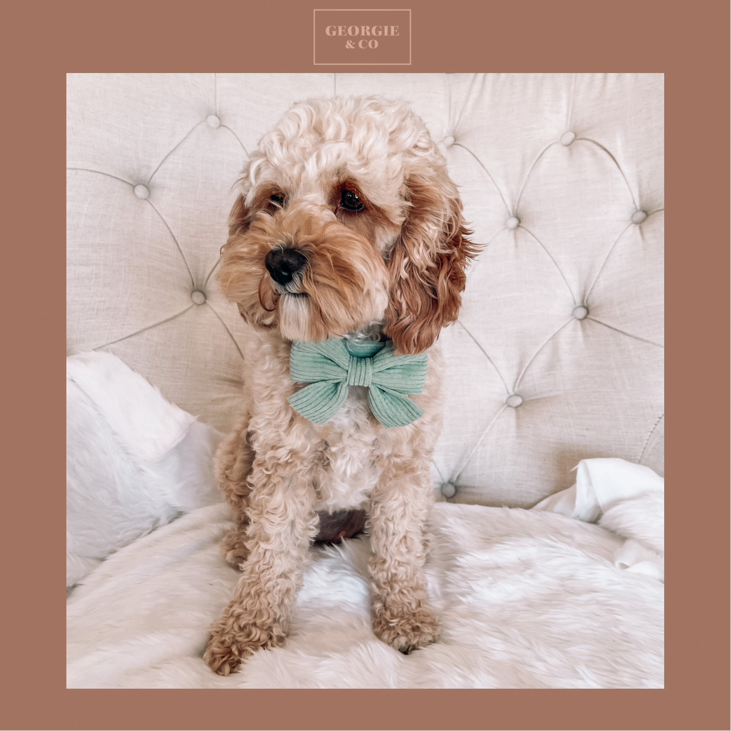Luxury Keaton Luxury Green Corduroy Sailor Bow Tie