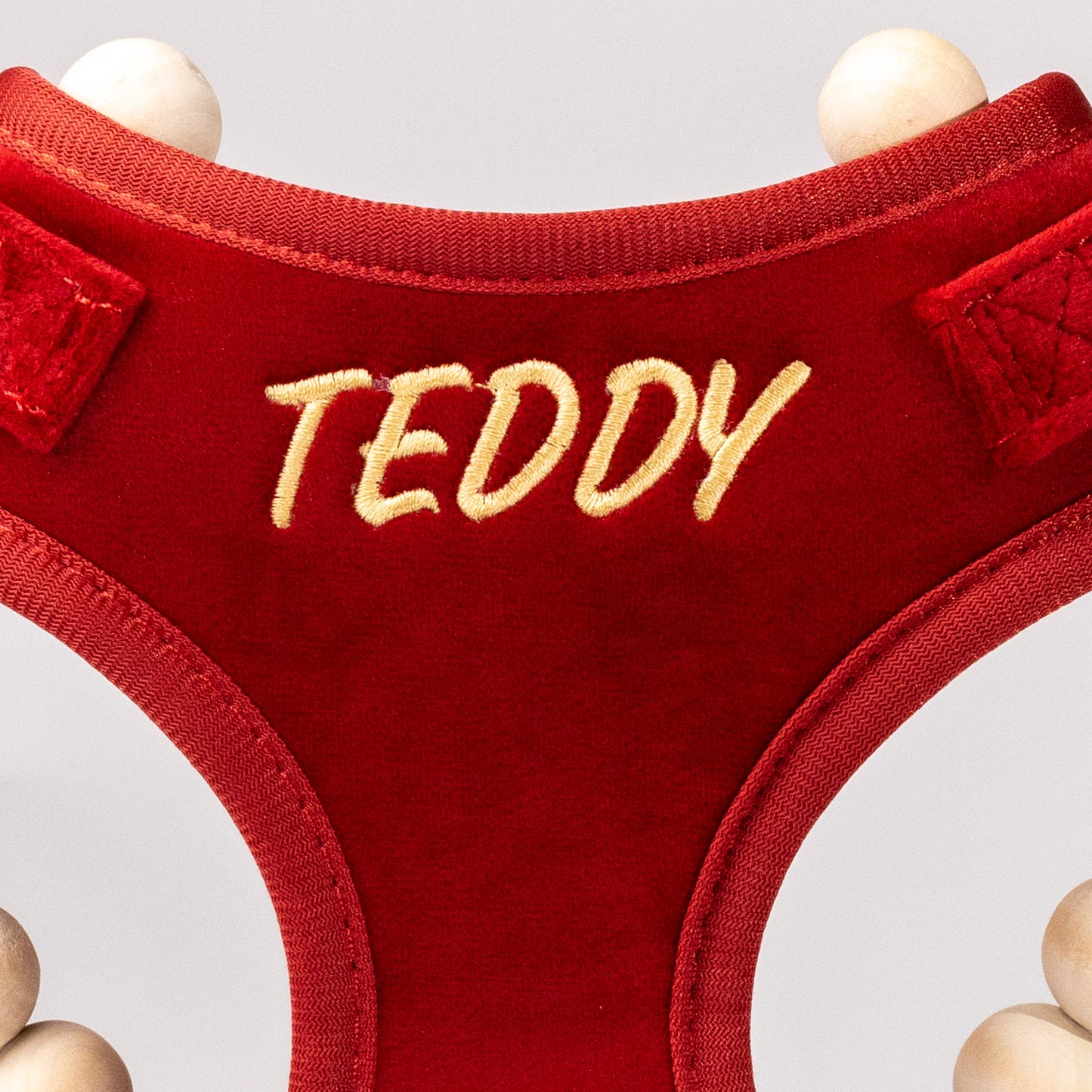 Addison Red Velvet Luxury Harness
