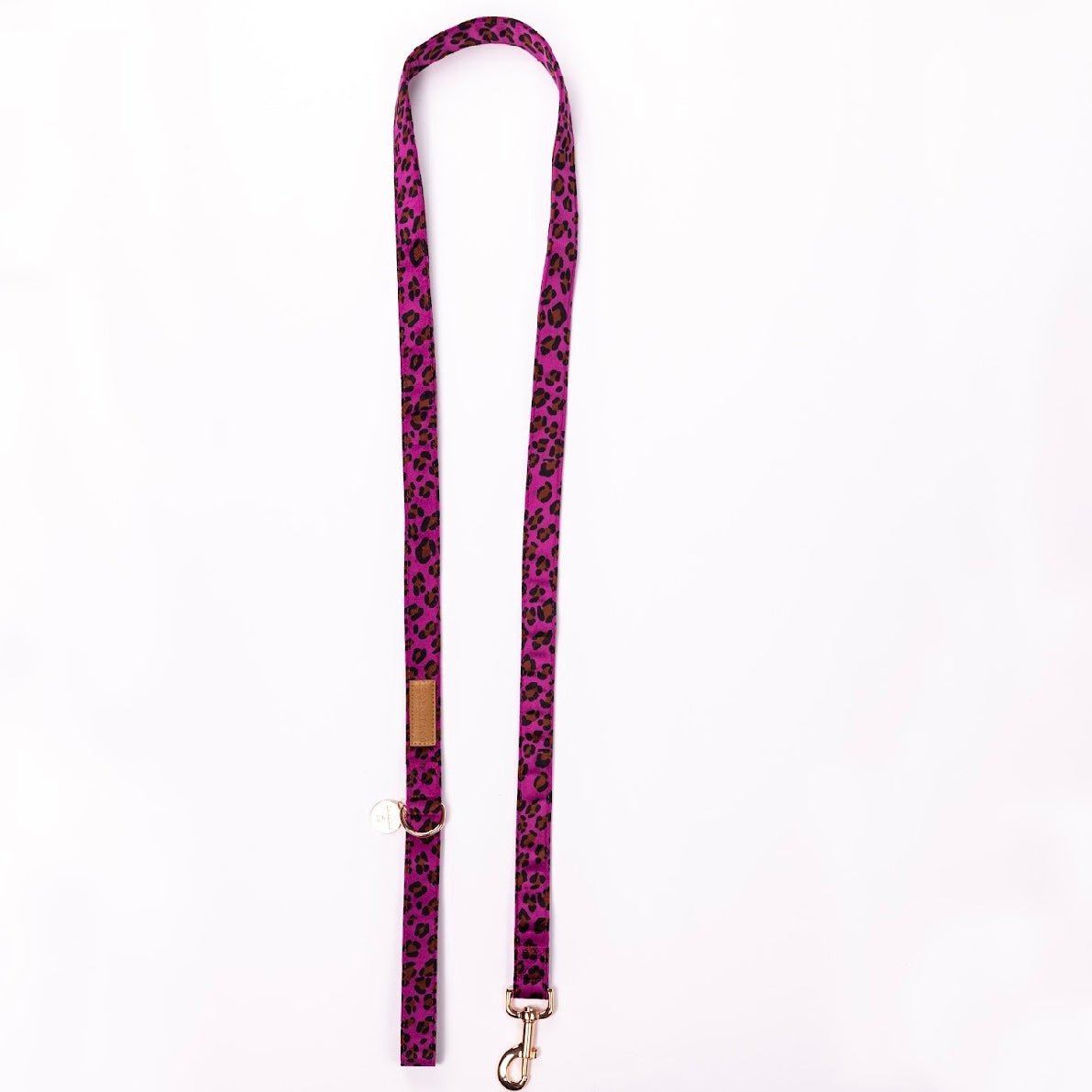 Georgie Luxury Pink/Purple Leopard Velvet Harness Set
