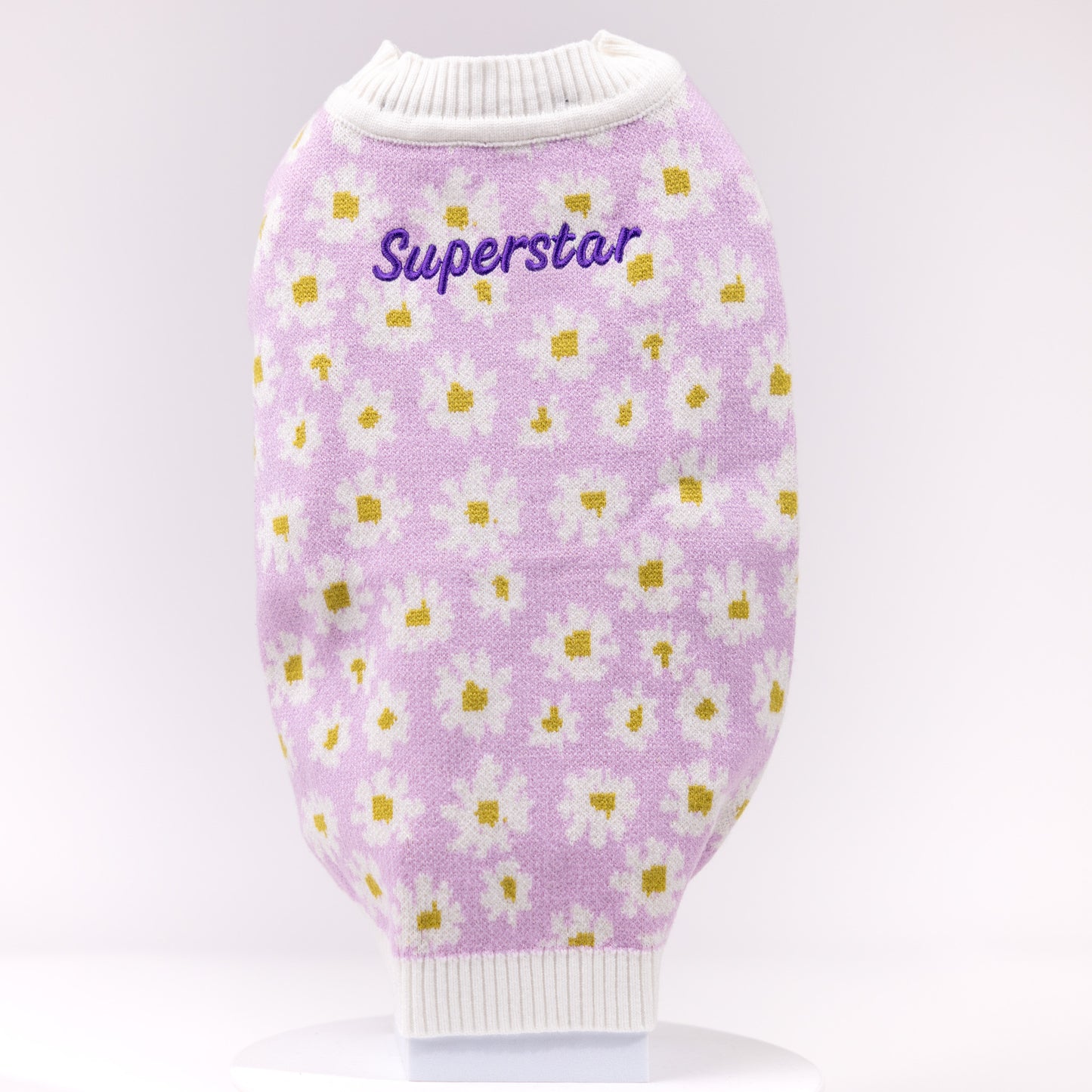 Tamara Purple Personalised Dog Cardigan