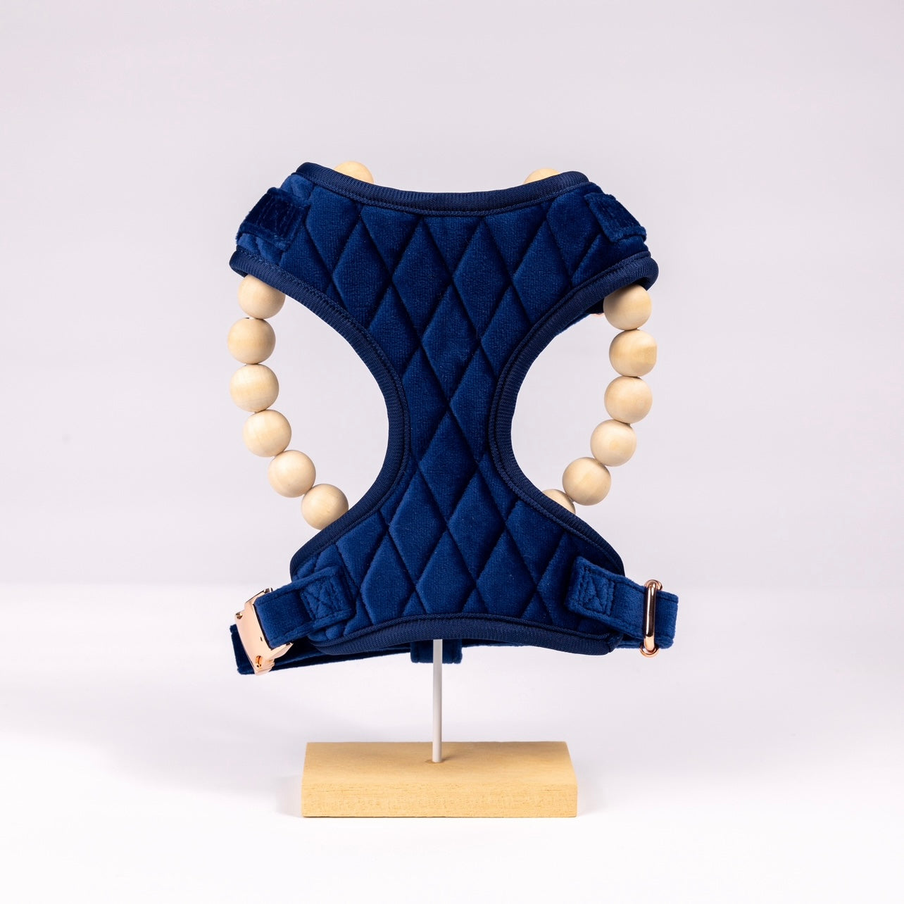 Karter Luxury Navy Blue Velvet Harness Set
