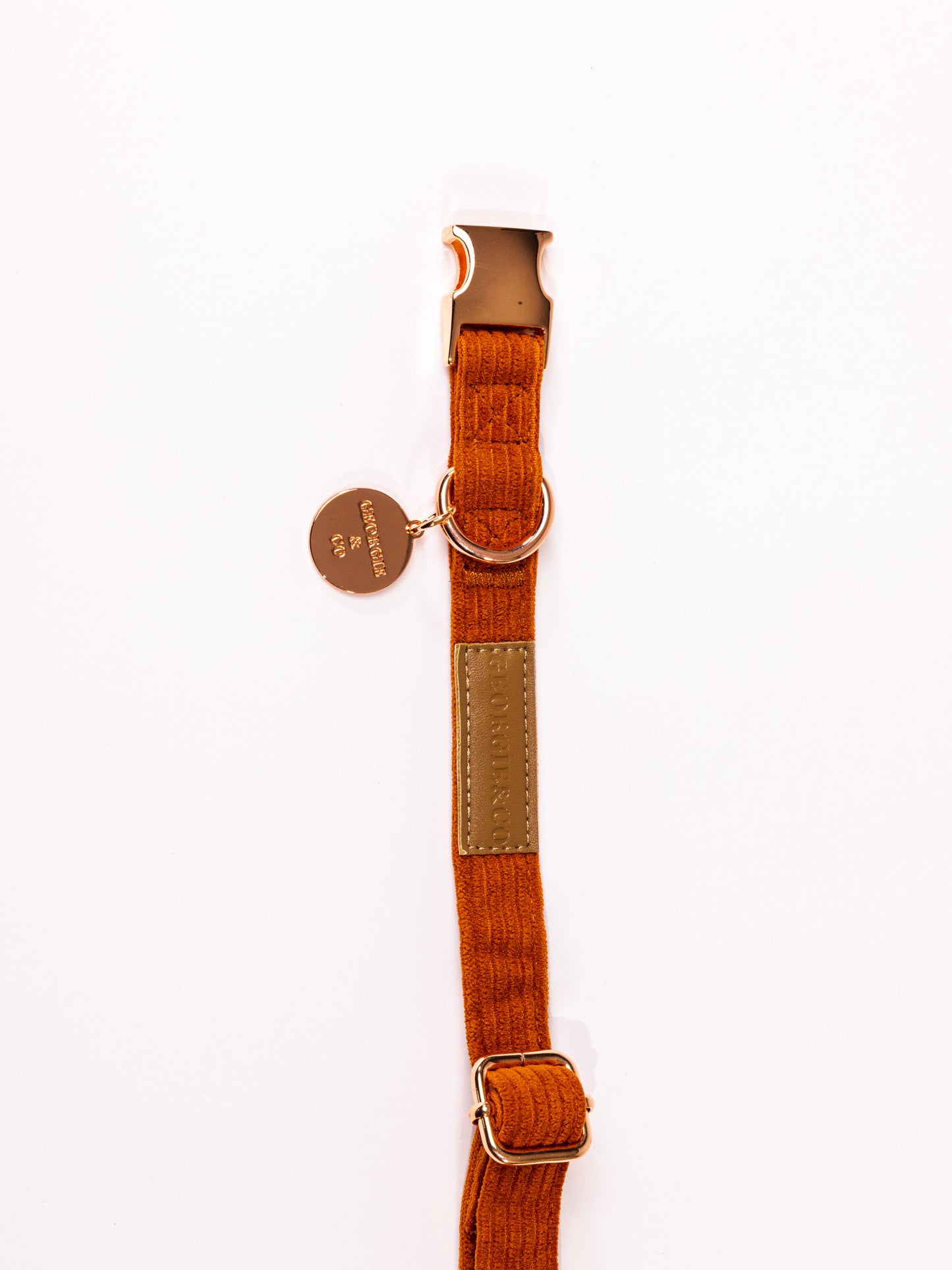 Hadley Rusty Orange Luxury Corduroy Collar