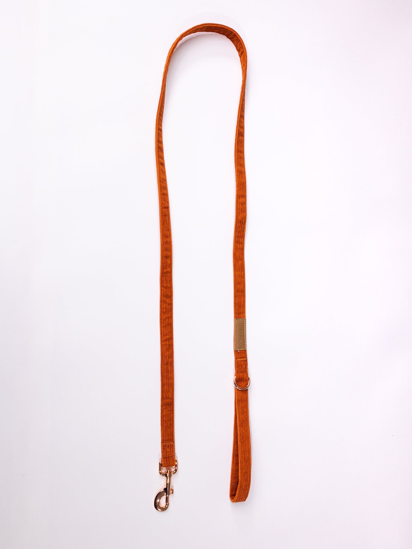 Hadley Rusty Orange Corduroy Leash