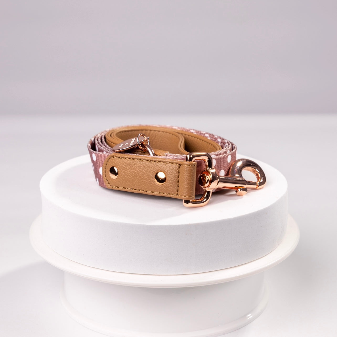 Brantley Polka Dot Vegan Leather Leash