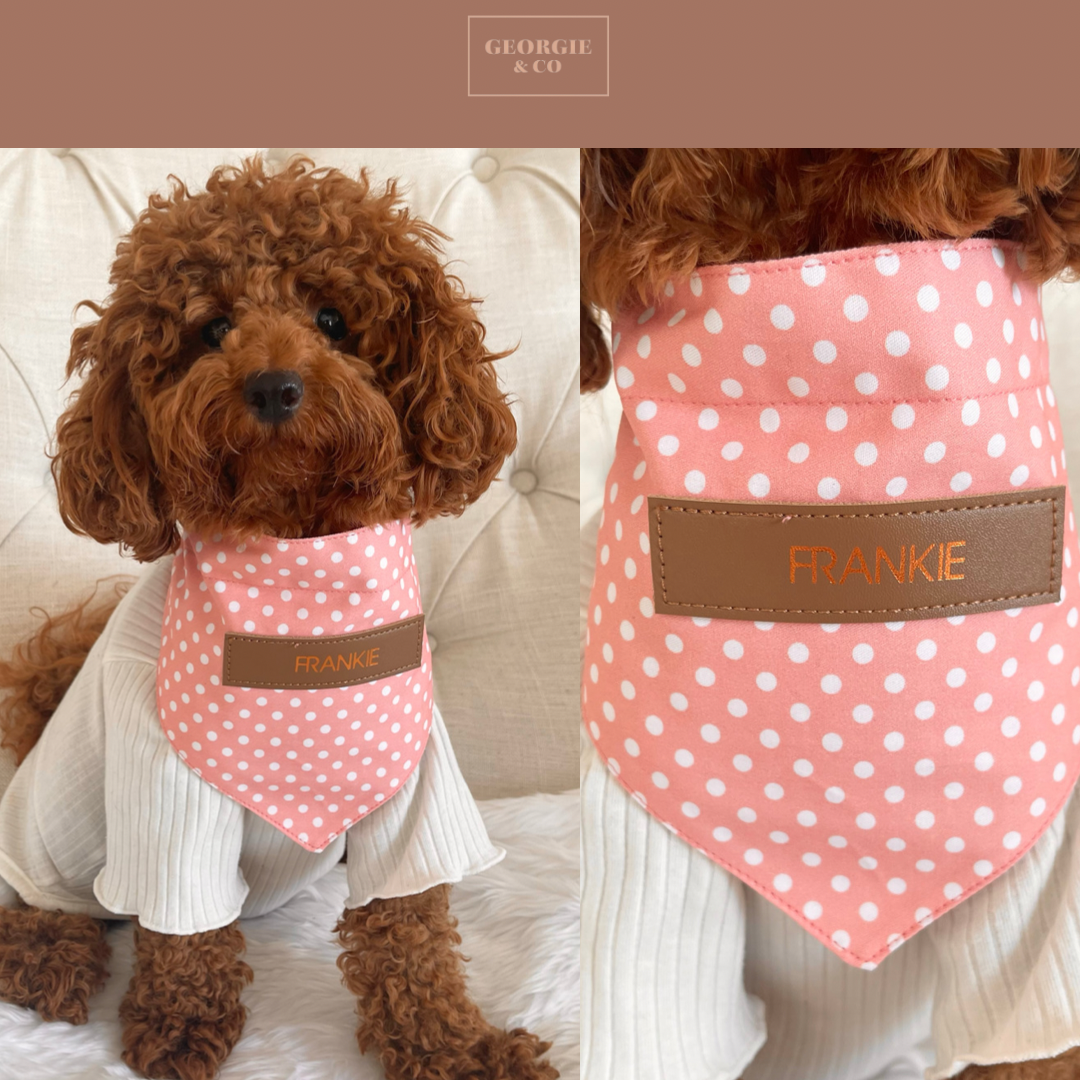 Melody Personalised Polka Dot Bandana