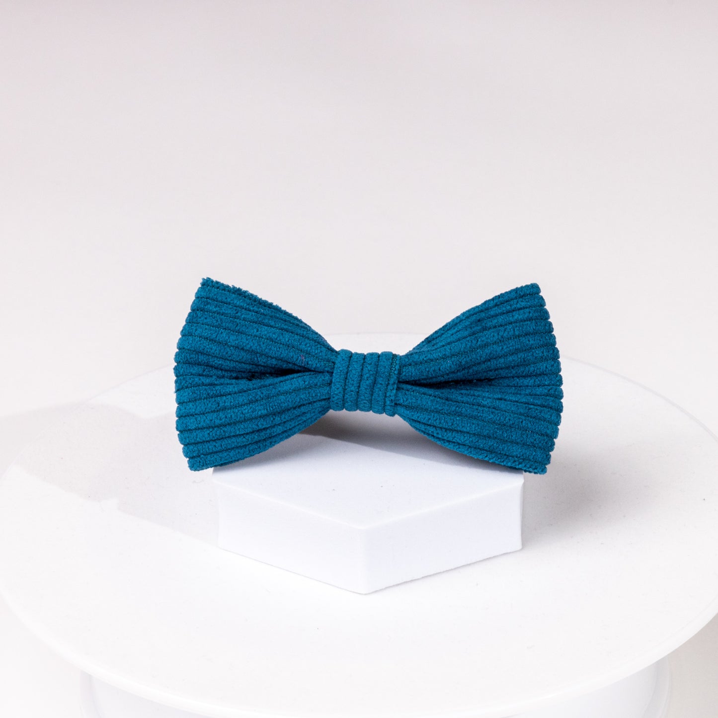 Luxury Barkley Blue Corduroy Bow Tie