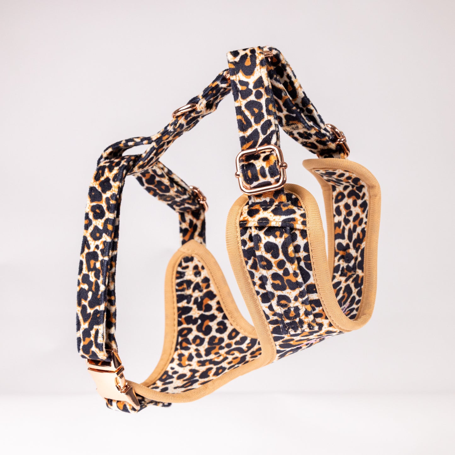 Presley Luxury Leopard Personalised Harness Set