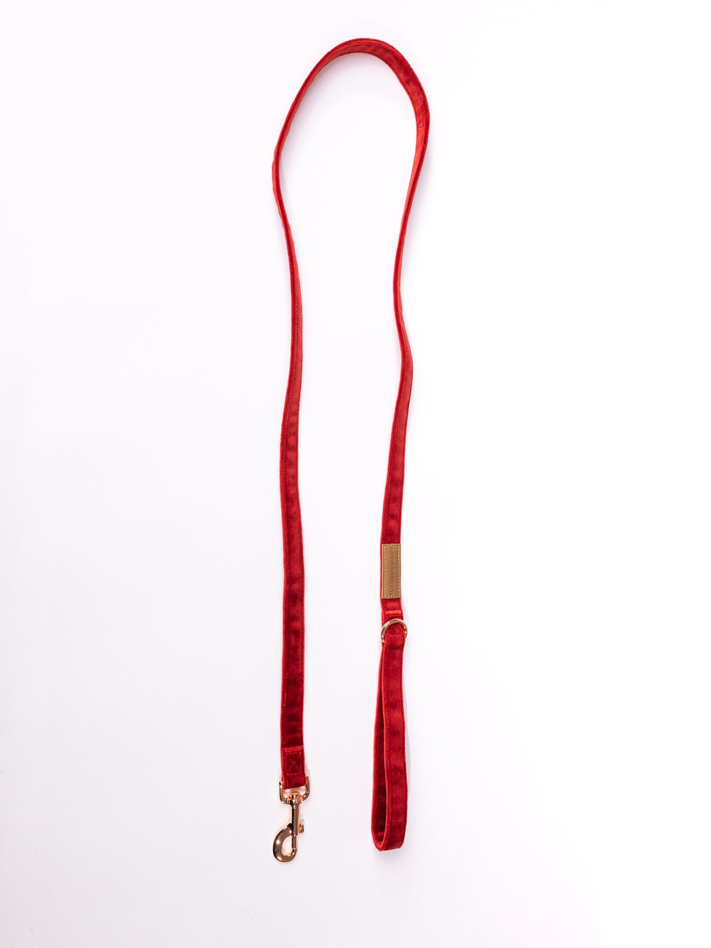 Addison Luxury Red Velvet Leash