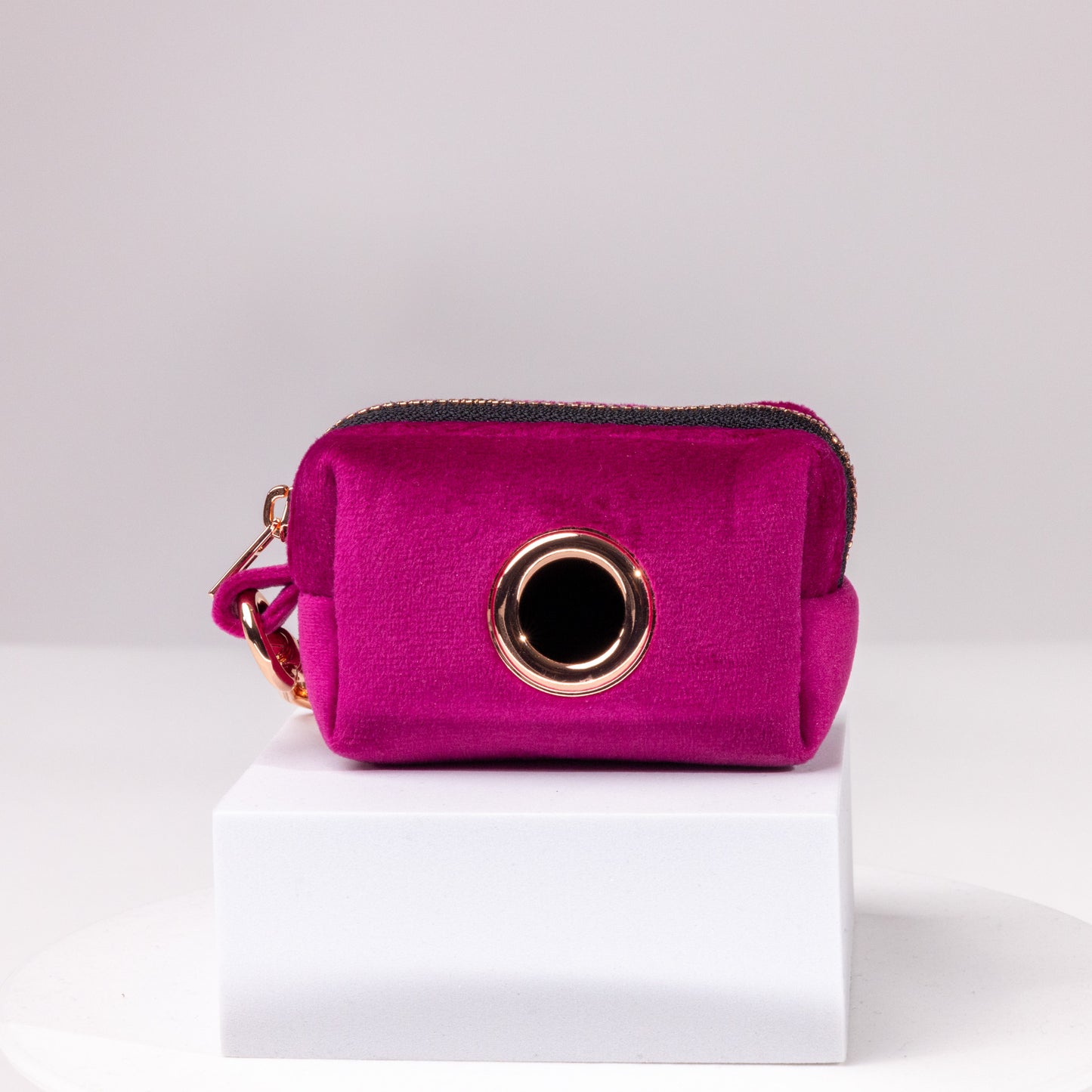 Layla Fuchsia Velvet Poop Bag