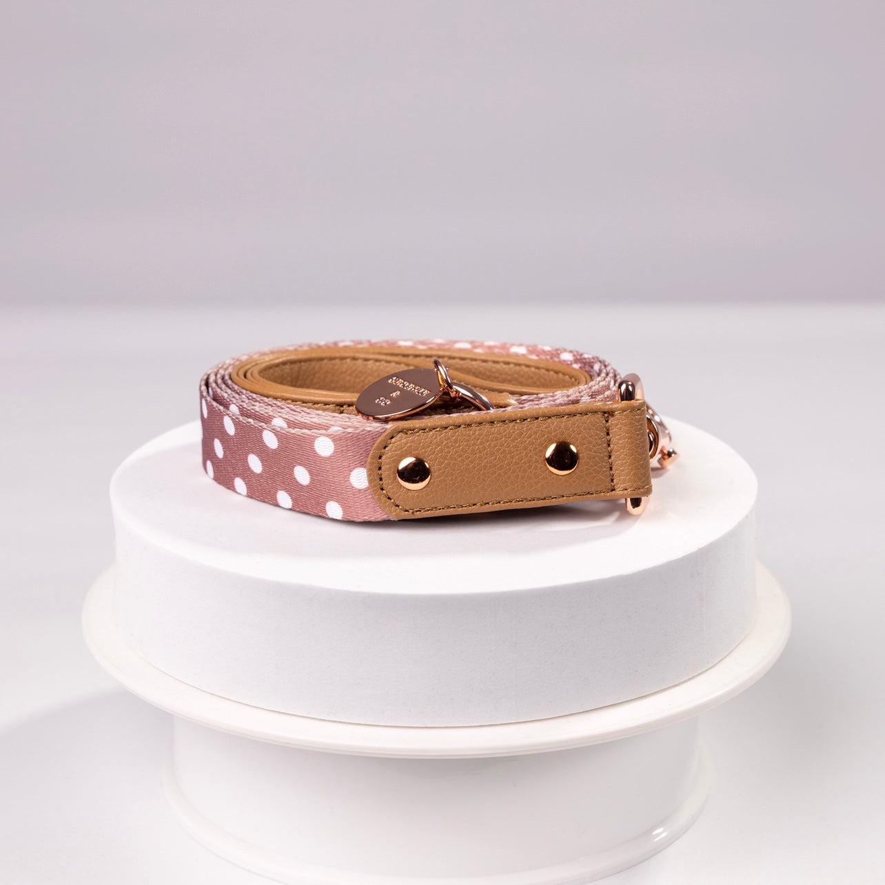 Brantley Polka Dot Vegan Leather Leash