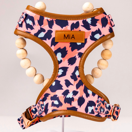 Penelope Pink Leopard Print Harness