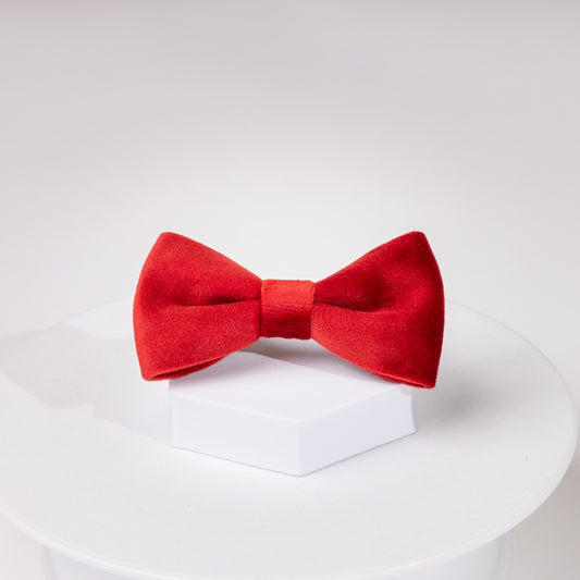 Sadie Luxury Red Velvet Bow Tie