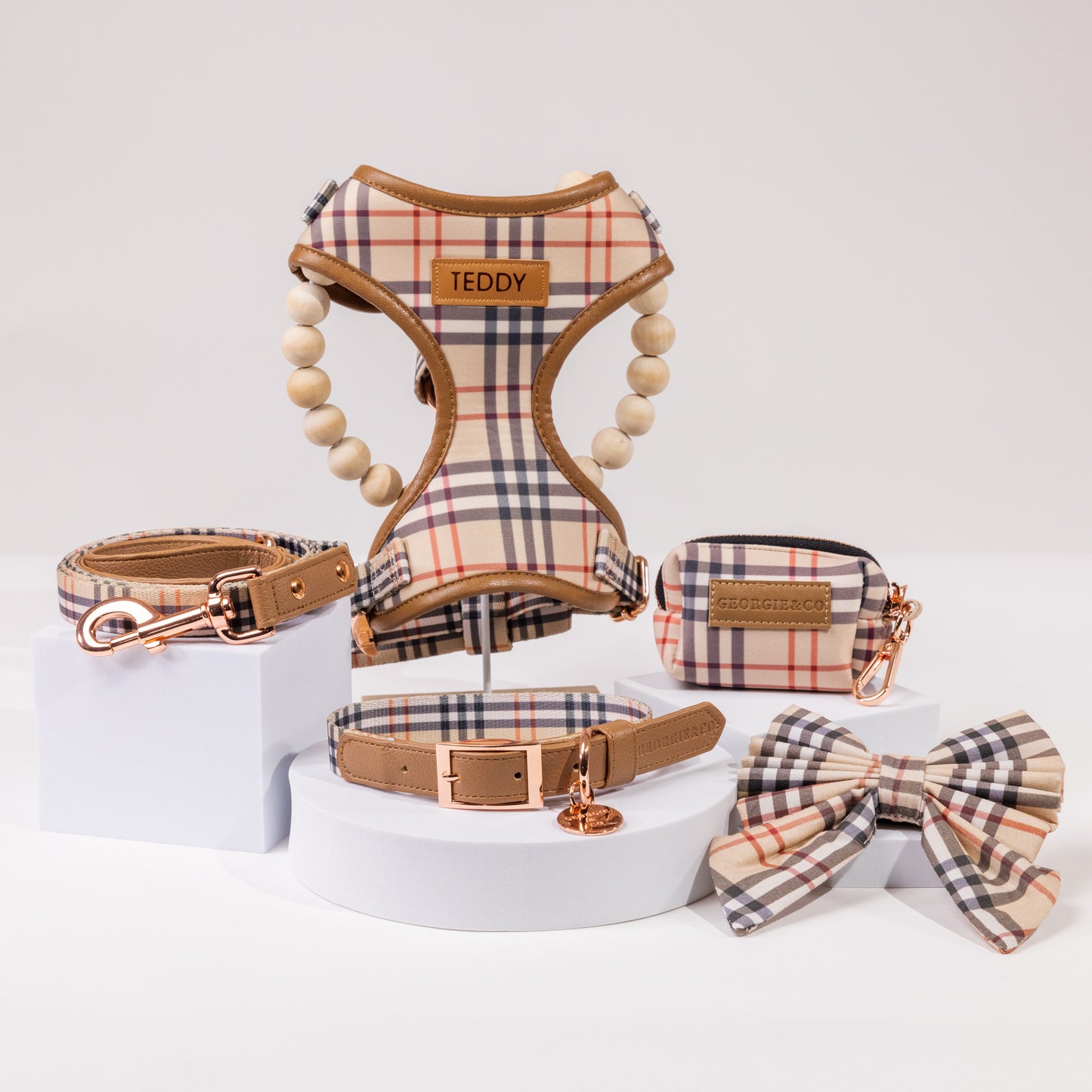 Shiloh Tartan Personalised Harness Set