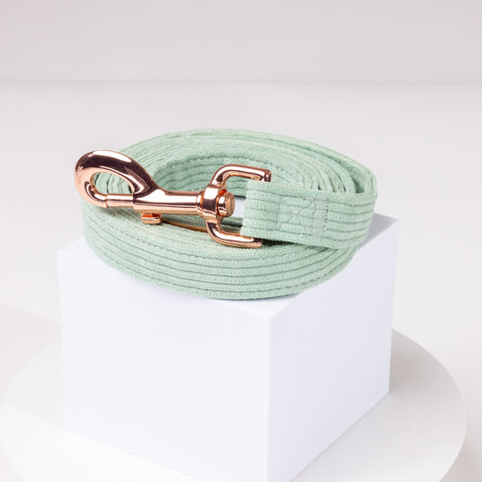 Keaton Luxury Corduroy Green Leash