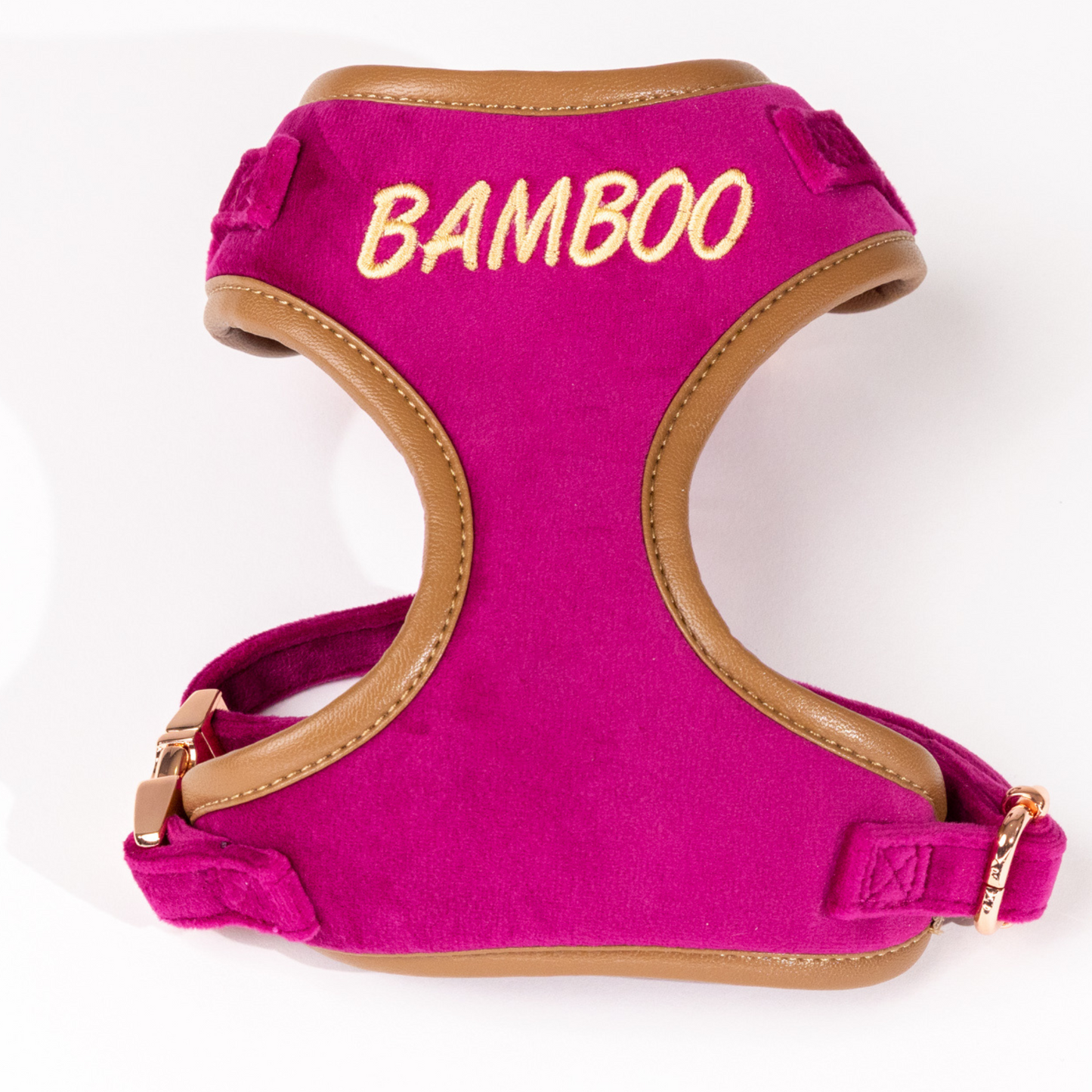 Layla Fuchsia Velvet Luxury Harness