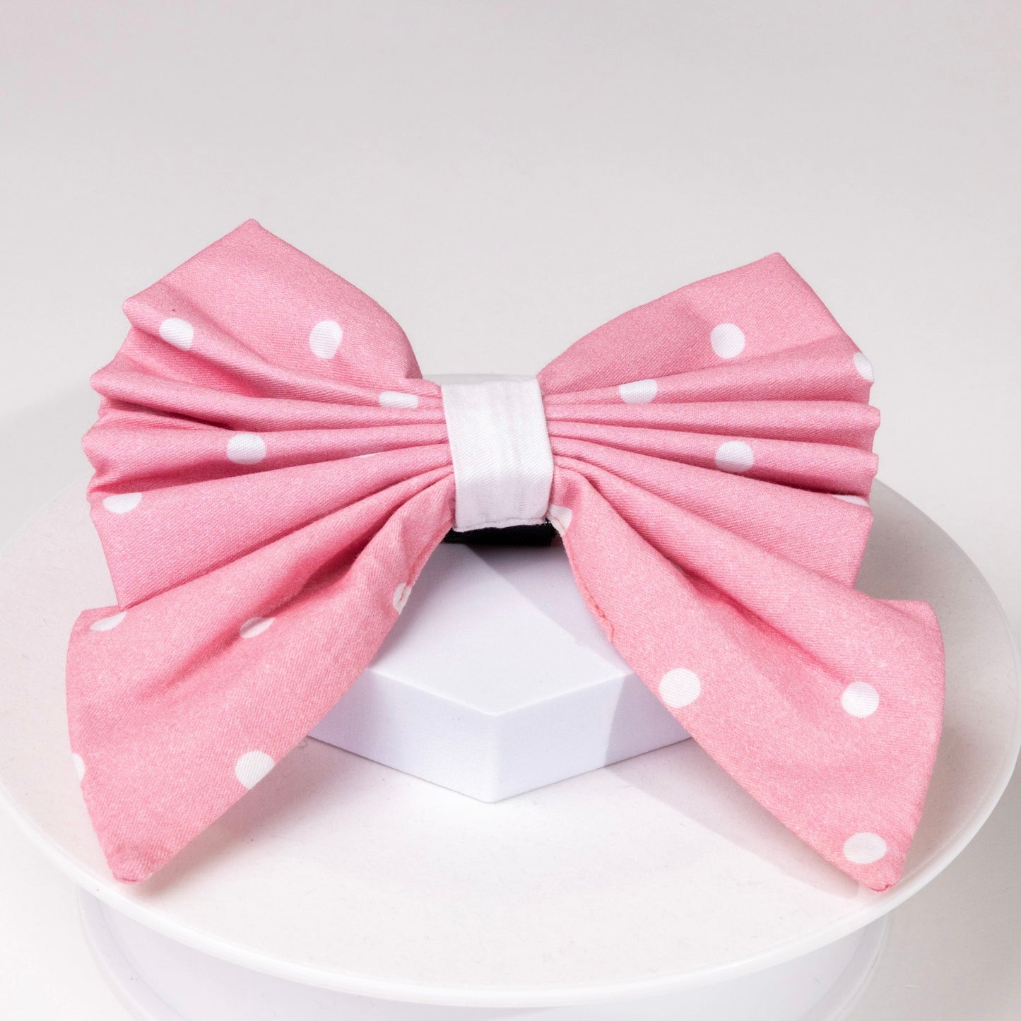 Tammy Pink Polka Dot Sailor Bow