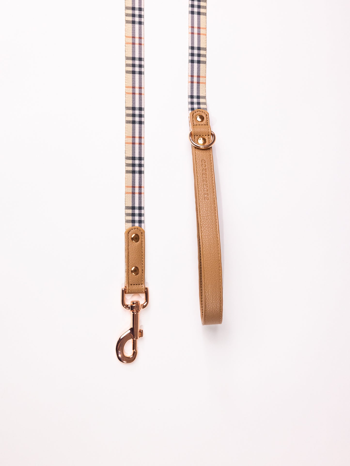 Shiloh Tartan Vegan Leather Leash