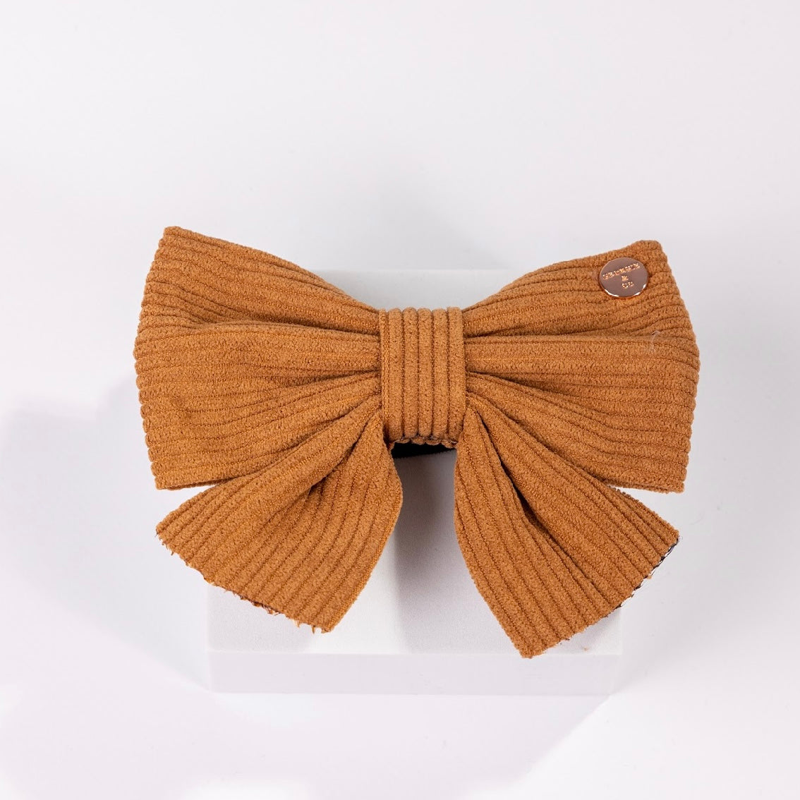 Todo Luxury Brown Corduroy Harness Set