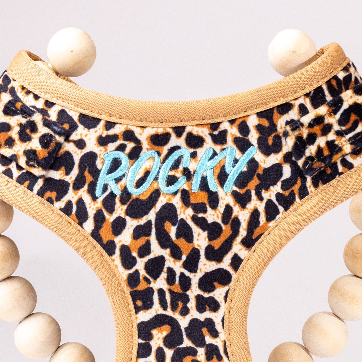 Presley Luxury Leopard Personalised Harness Set