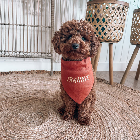 personalised dog bandana 