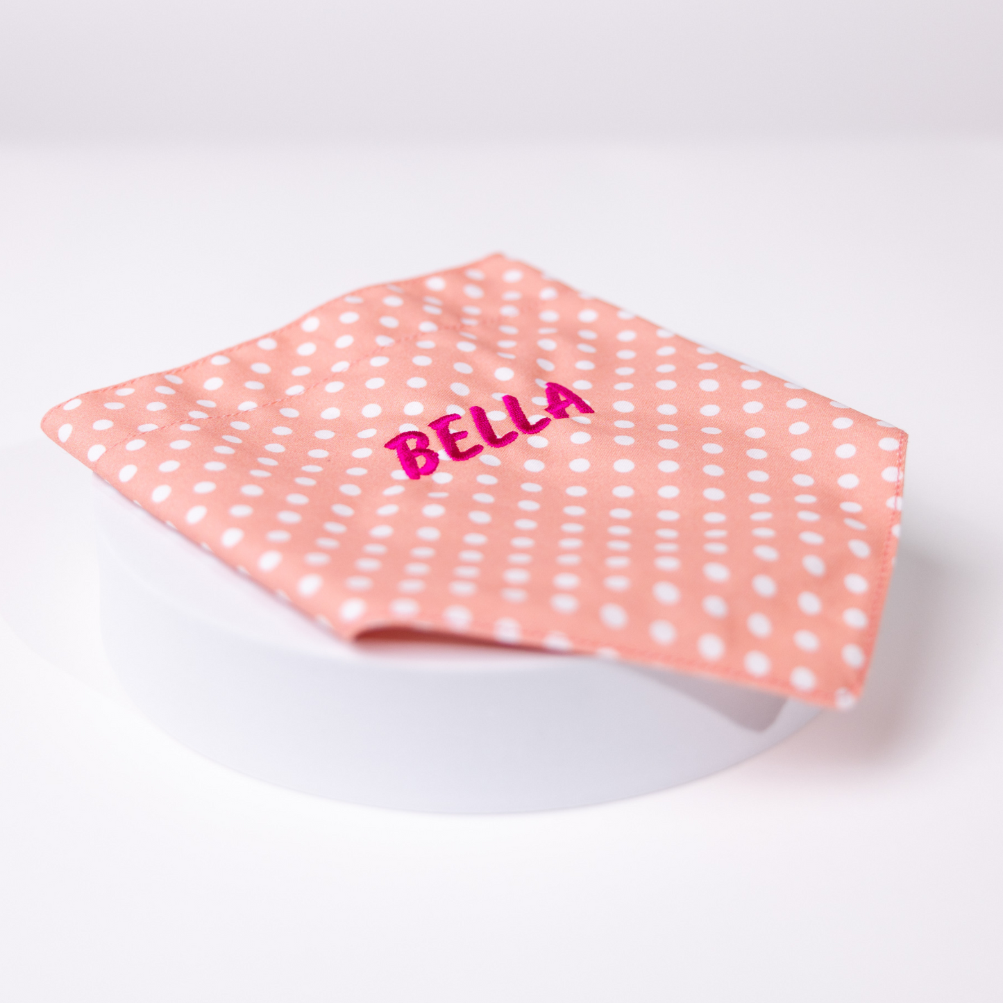 Melody Polka Dot Bandana with Embroidery Personalisation