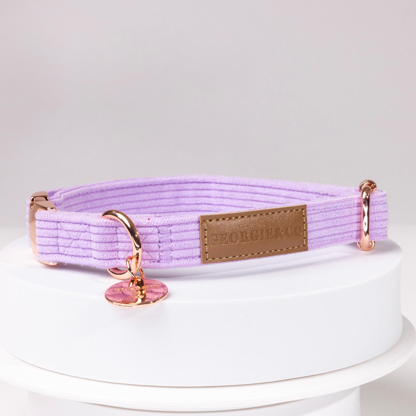 Kelsey Purple Corduroy Collar Set