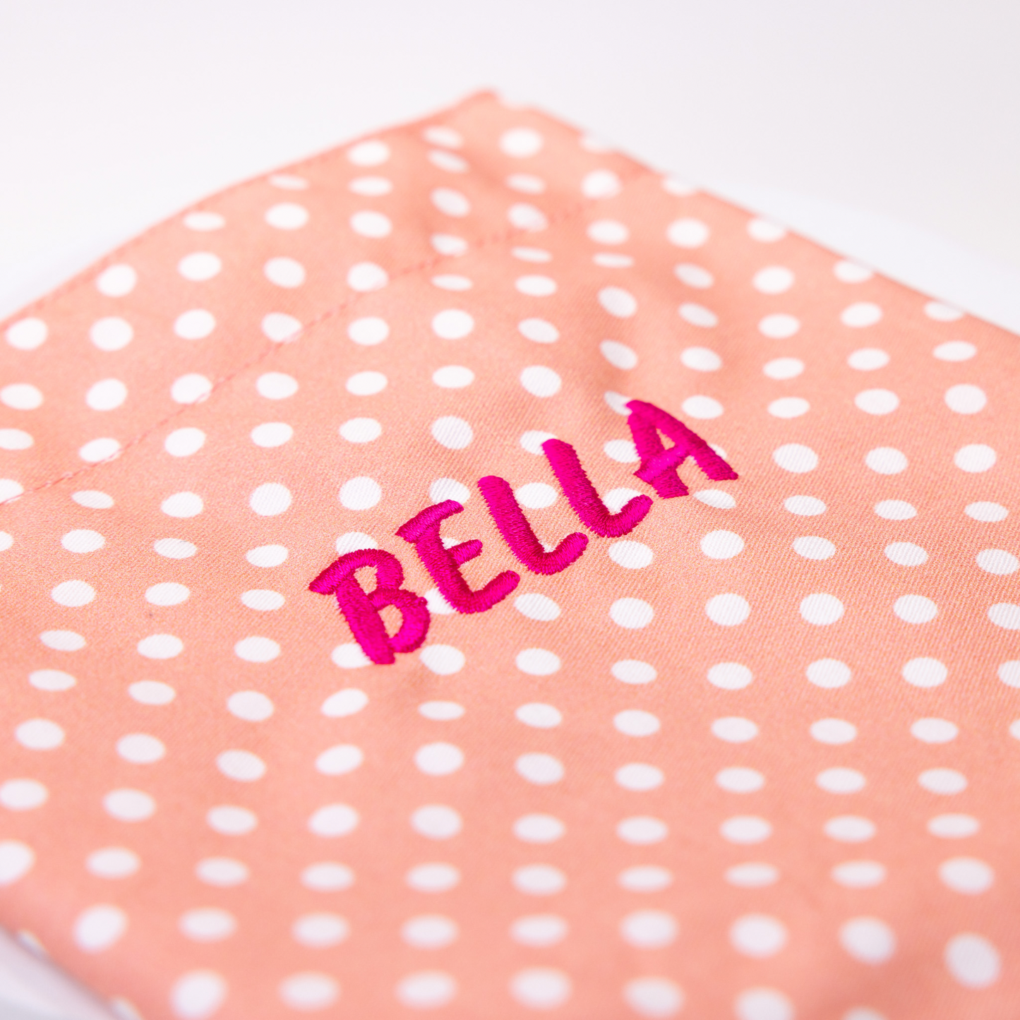 Melody Polka Dot Bandana with Embroidery Personalisation