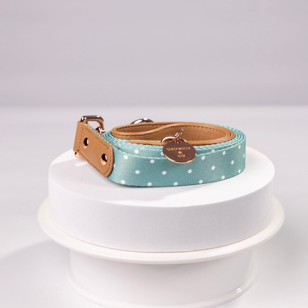 Mika Polka Dot Vegan Leather Leash