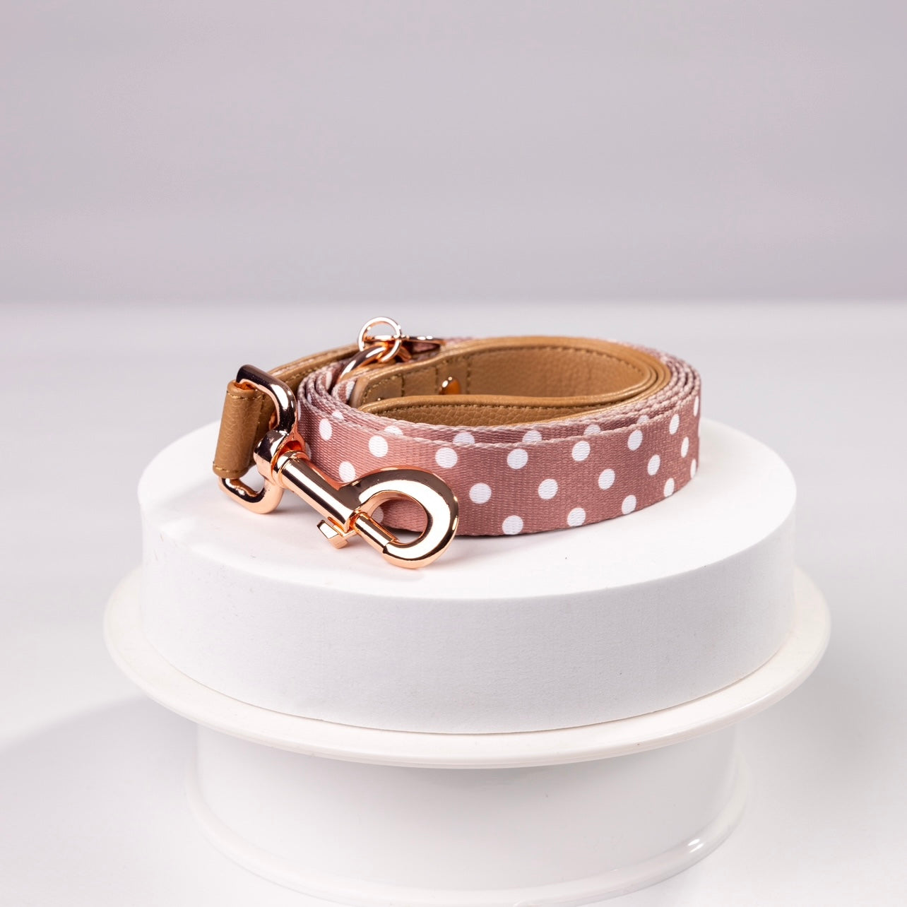 Brantley Polka Dot Vegan Leather Leash