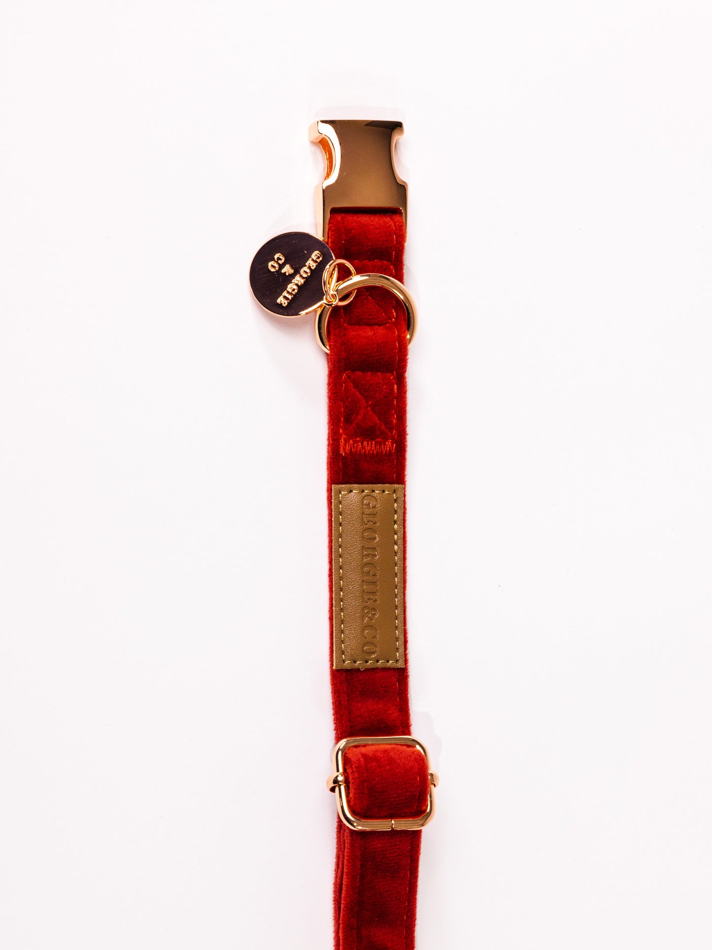 Sadie Red Luxury Velvet Collar